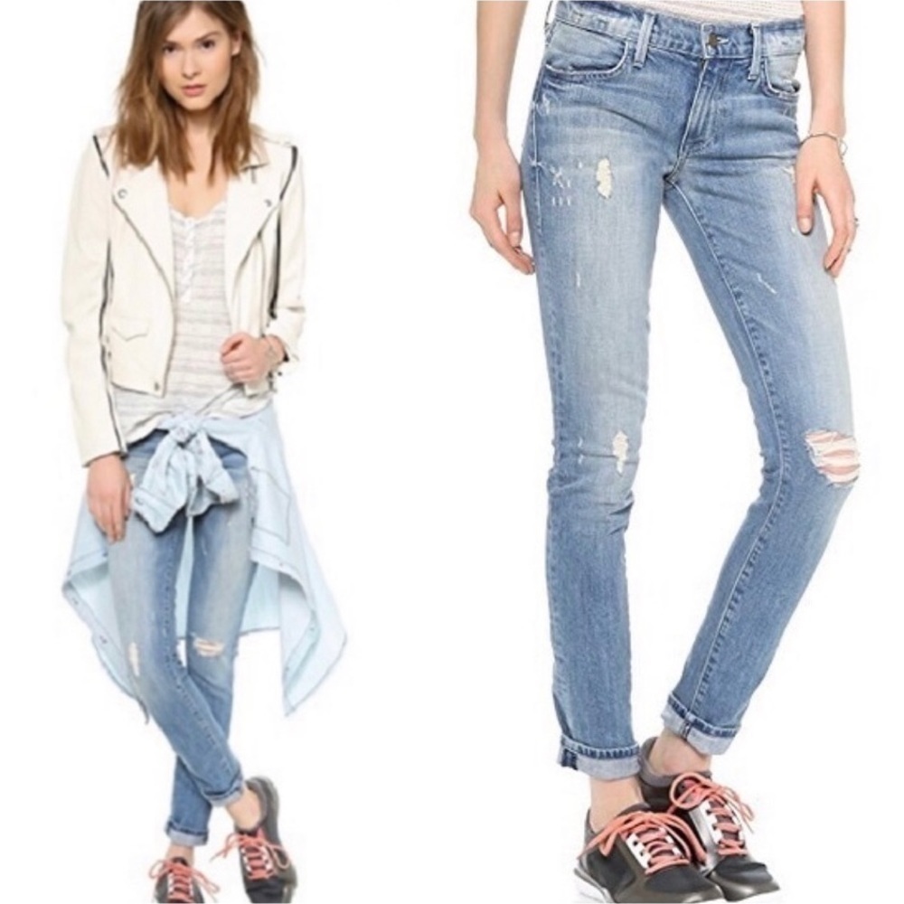 Wildfox Marianne Mid Rise Skinny Jeans Fallen Wash Size 27